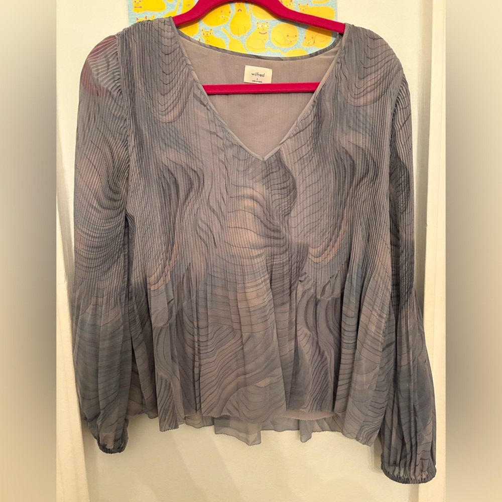 Wilfred Blue Grey daydreamer top